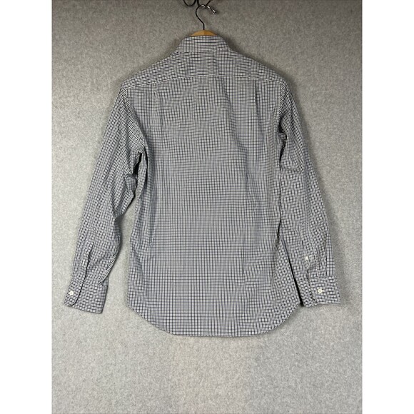 J Crew Thompson Button Up Shirt Mens Size Medium White Blue Beige Check EUC - Picture 3 of 10